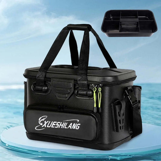 Multifunctional EVA Fishing Tackle Bag – Live Fish Bucket & Storage