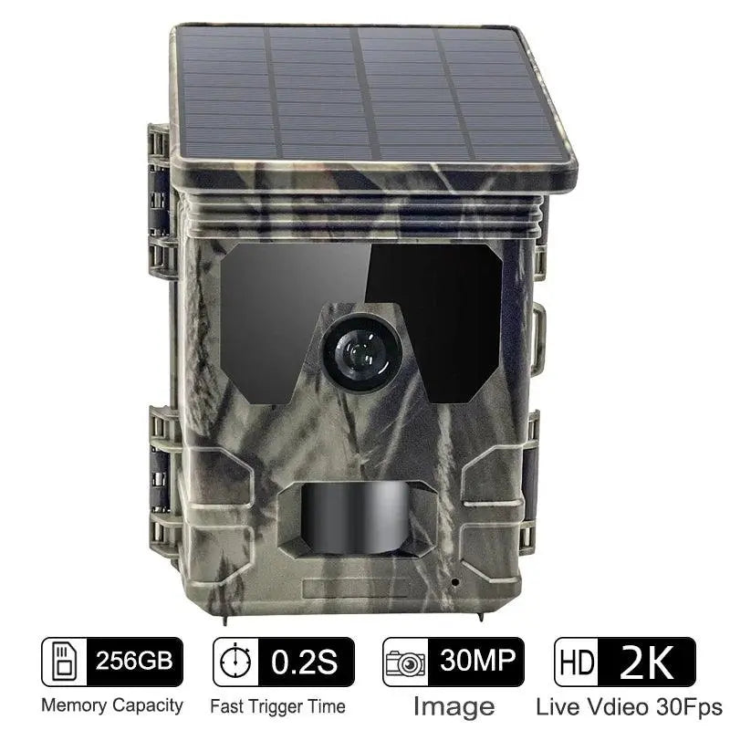 4G LTE Wildlife Trail Camera with 30MP Photos & 2.7K Video, No Glow Night Vision, Motion Activated with 120° Wide Angle - Wild Frontier Gear LLC