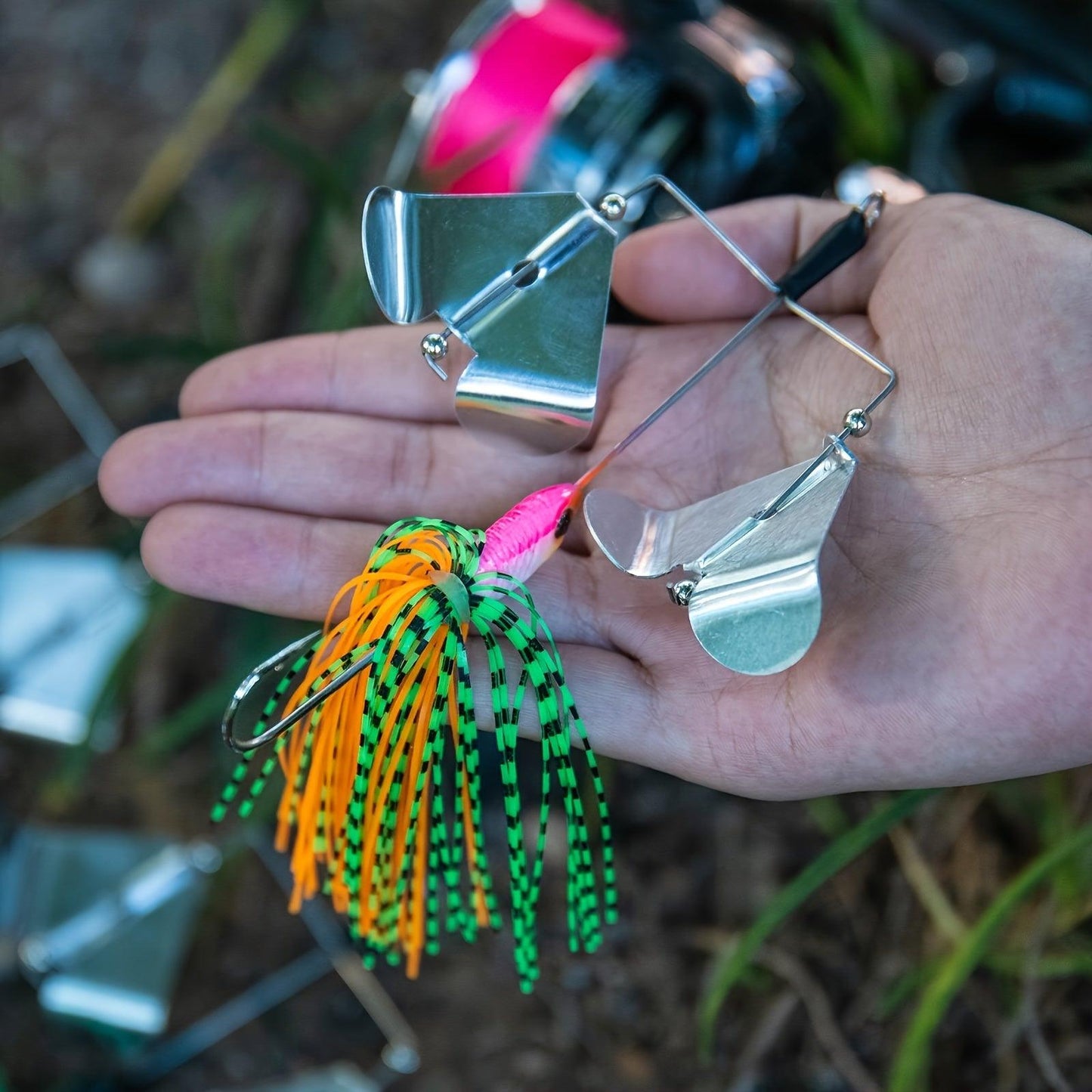 Goture 5-Piece Buzzbait Fishing Lure Set, 3/4 Oz Multicolor Spinner Baits for Freshwater and Saltwater Bass and Trout Fishing - Wild Frontier Gear LLC