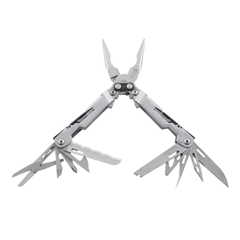 SOG PowerPint 18-in-1 Tactical Multi-Tool with Folding Pliers & Knife - Compact EDC Gear for Outdoor Camping, Survival & Hiking Wild Frontier Gear LLC