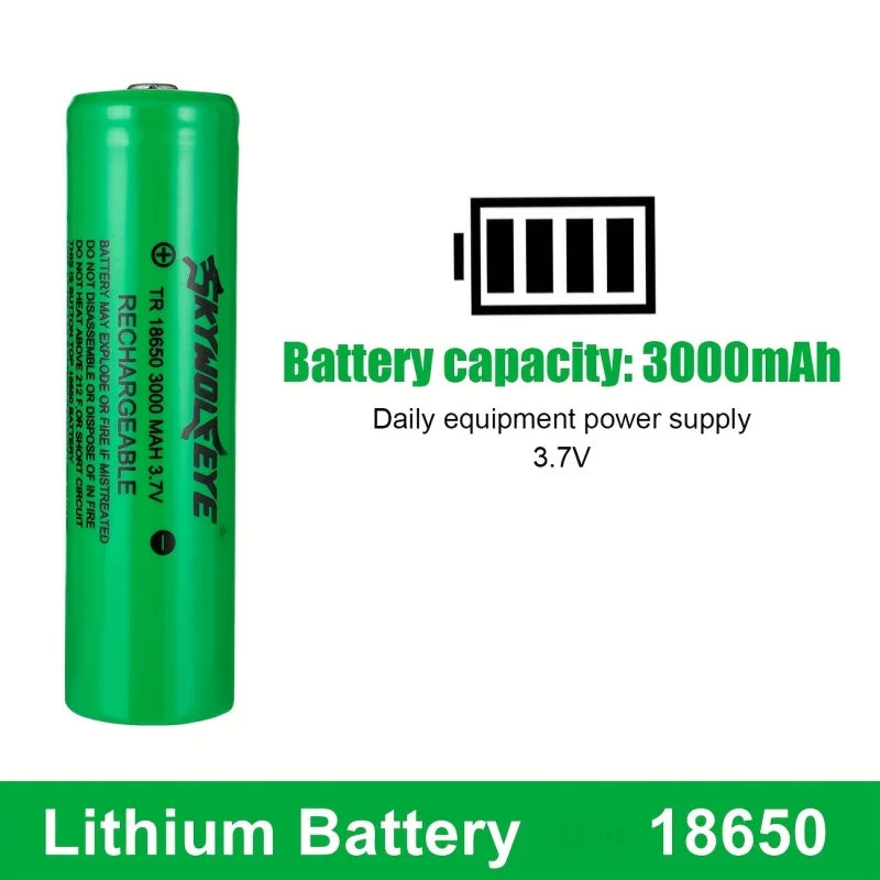 Skywolfeye Rechargeable 4 Bay Li-ion Lithium Battery Charger Compatible with 3.7V Li-ion Batteries 18650 18500 18350 26650 Wild Frontier Gear LLC