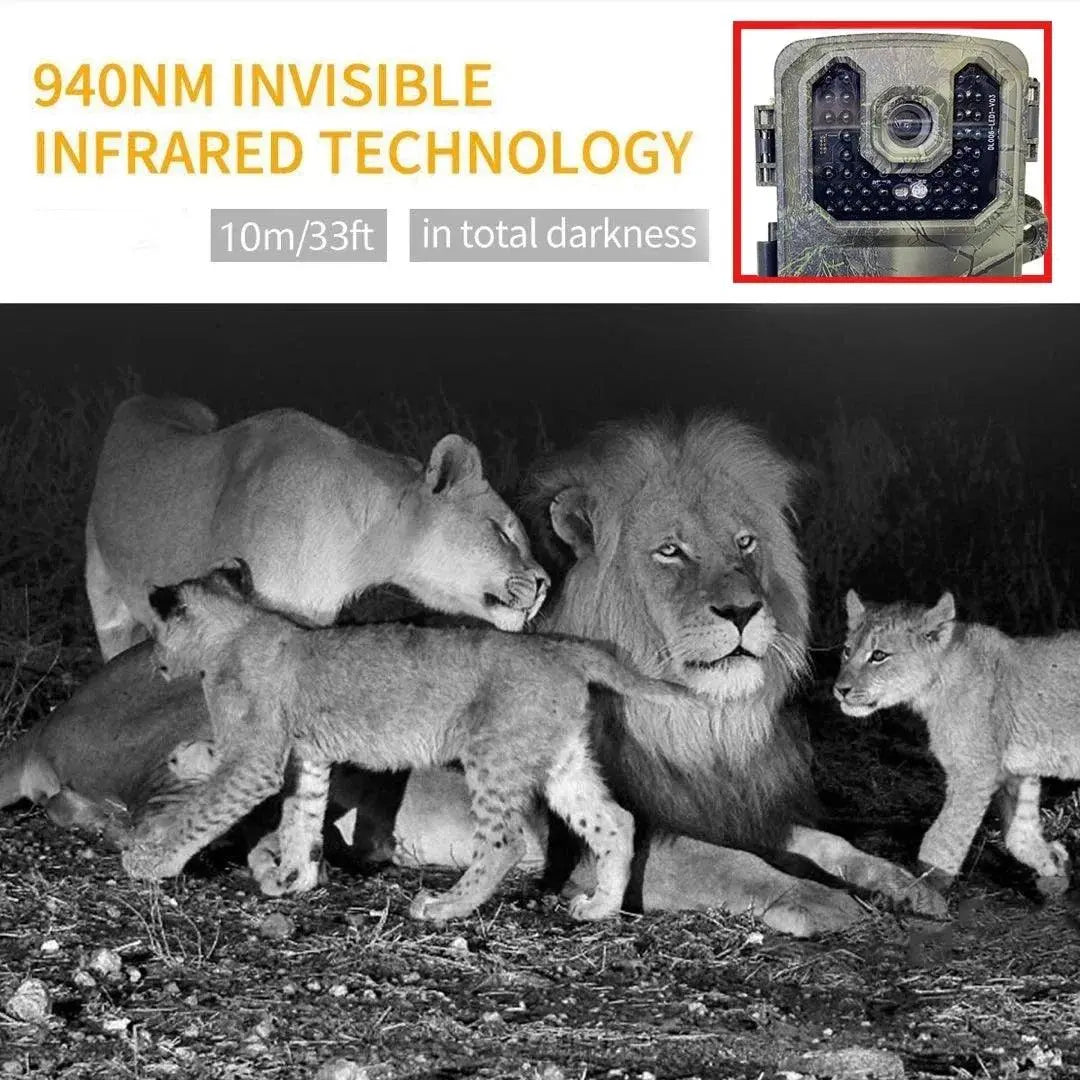 Compact Wildlife Surveillance Camera with Night Vision and Motion Detection - Wild Frontier Gear LLC