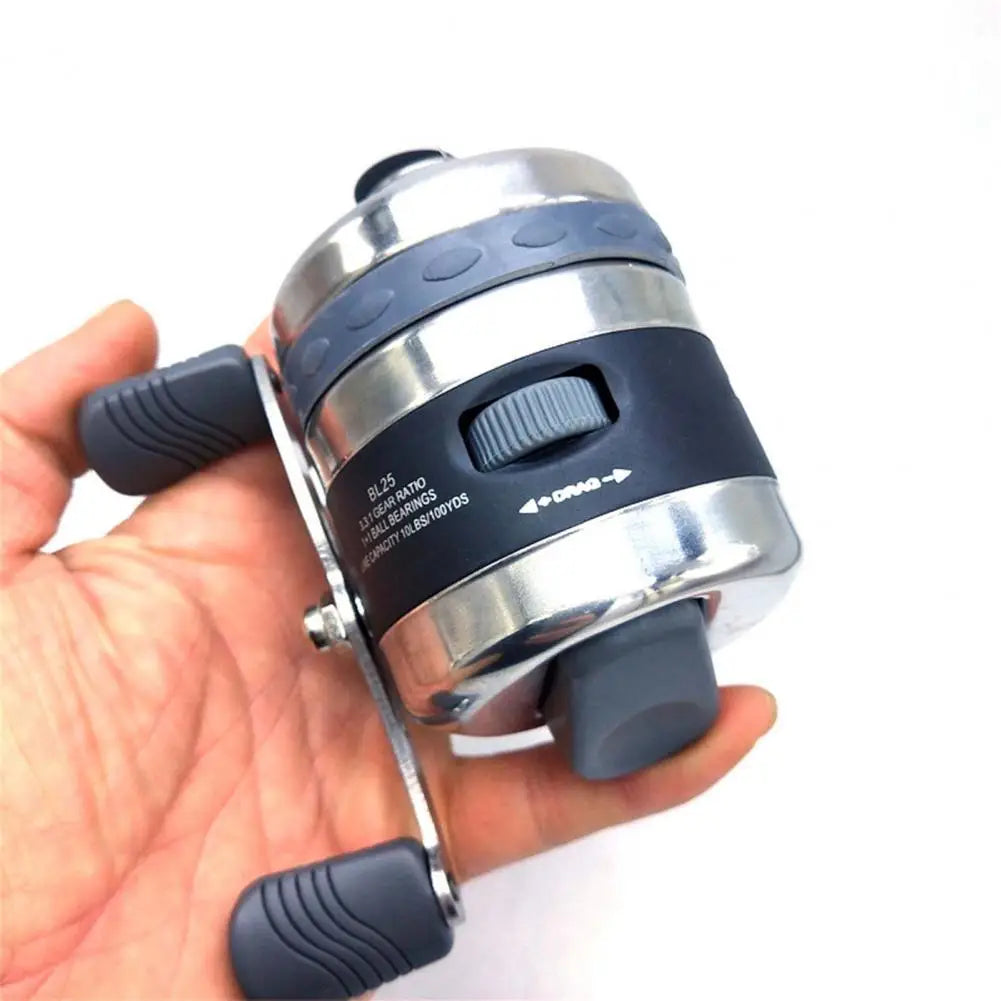 2021 New Fishing Wheel Outdoor Hunting Closed Spinning Fishing Wheel Tackle for Slingshot Shooting Dart Fishing Accessories