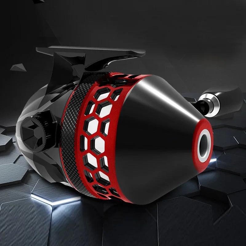 4.0:1 Gear Ratio Slingshot Spinning Fishing Reel with 10LB Line - Brutus Outdoor Catapult Reel for All Water Types - Wild Frontier Gear LLC
