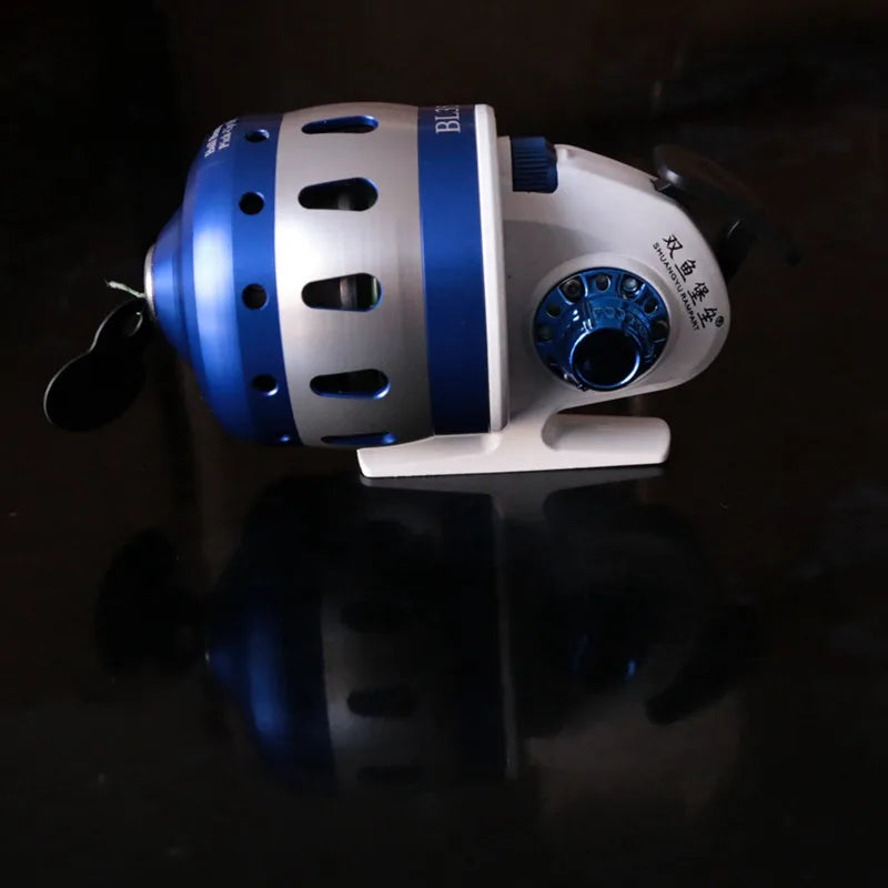 Fishing Spincast Reel BL35 Slingshot Fish shooting Metal Coil Outdoor with 5#PE line 50M