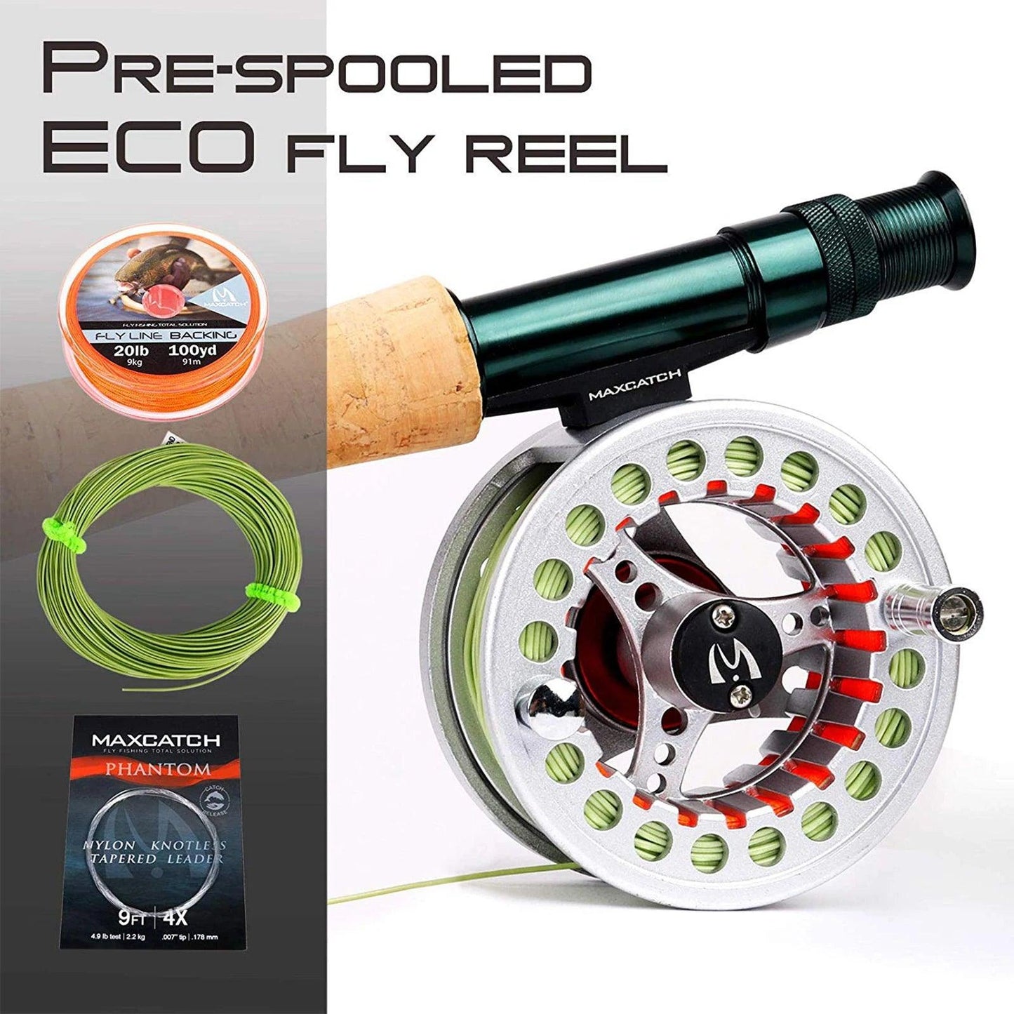 Maximumcatch 3-8WT Fly Fishing Rod And Reel Combo Set 8'6''/9' Medium-fast Fly Rod Pre-spooled Fly Reel & Line &Triangle Tube - Wild Frontier Gear LLC