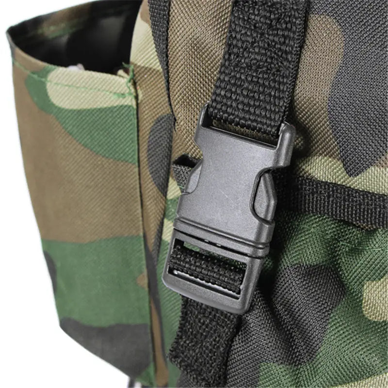 Fishing Chair Foldable Backpack Camouflage Oxford Cloth Metal Tube Portable Equipment Large Capacity Portable Foldable Stool