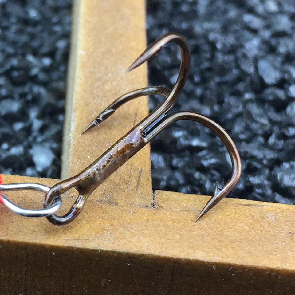 WALK FISH 3-Pack Metal Carp Spinner Fishing Lures - 2.2g 6cm Vibration Jigs with Hooks for All Waters - Wild Frontier Gear LLC