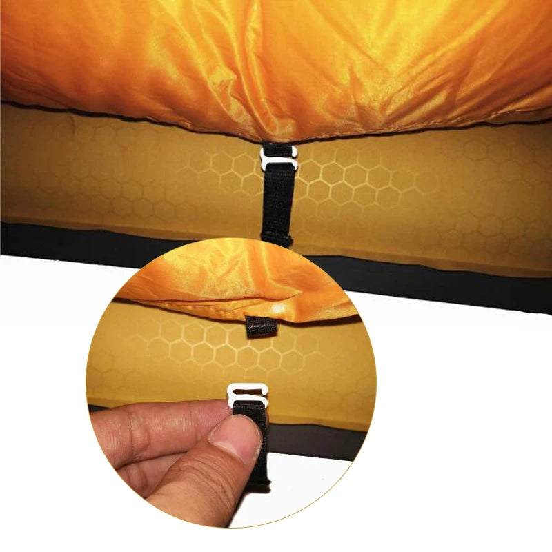 Ice Flame 20D Winter Autumn Spring 90% White Duck Down Mummy Sleeping Bag Blanket Mat Quilt Underquilt Hammock Ground Camping Wild Frontier Gear LLC