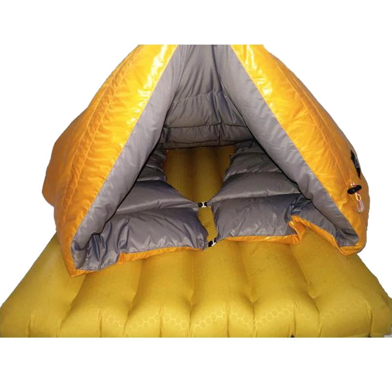 Ice Flame 20D Winter Autumn Spring 90% White Duck Down Mummy Sleeping Bag Blanket Mat Quilt Underquilt Hammock Ground Camping Wild Frontier Gear LLC