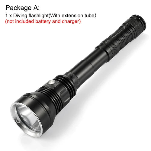 Asafee Diving Flashlight Dive Lamp Waterproof Scuba Torch Light Underwater Deep Lantern Canister Olight Linterna Nitecore Wild Frontier Gear LLC