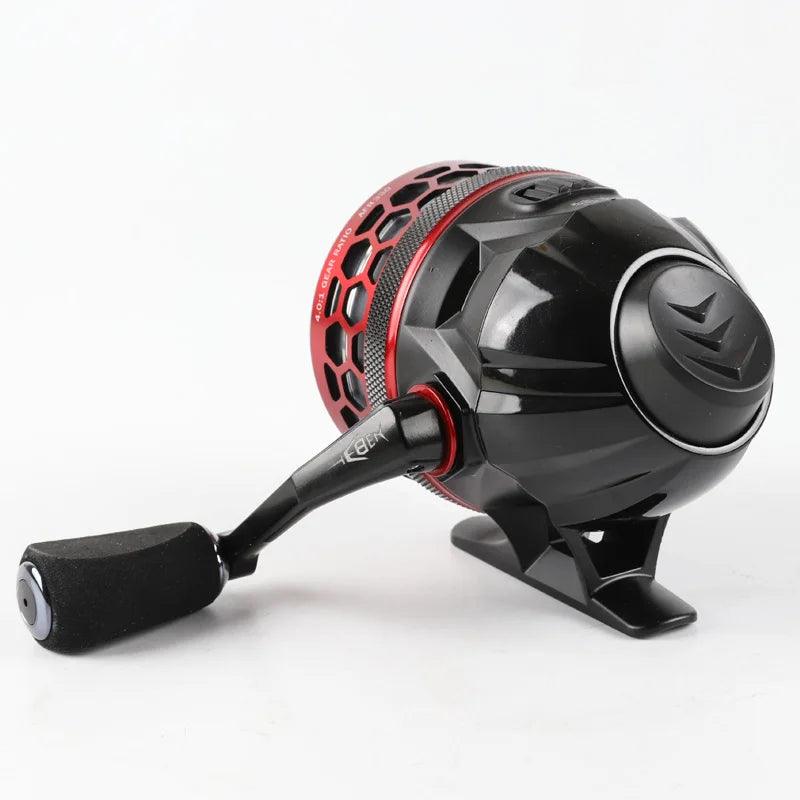 4.0:1 Gear Ratio Slingshot Spinning Fishing Reel with 10LB Line - Brutus Outdoor Catapult Reel for All Water Types - Wild Frontier Gear LLC