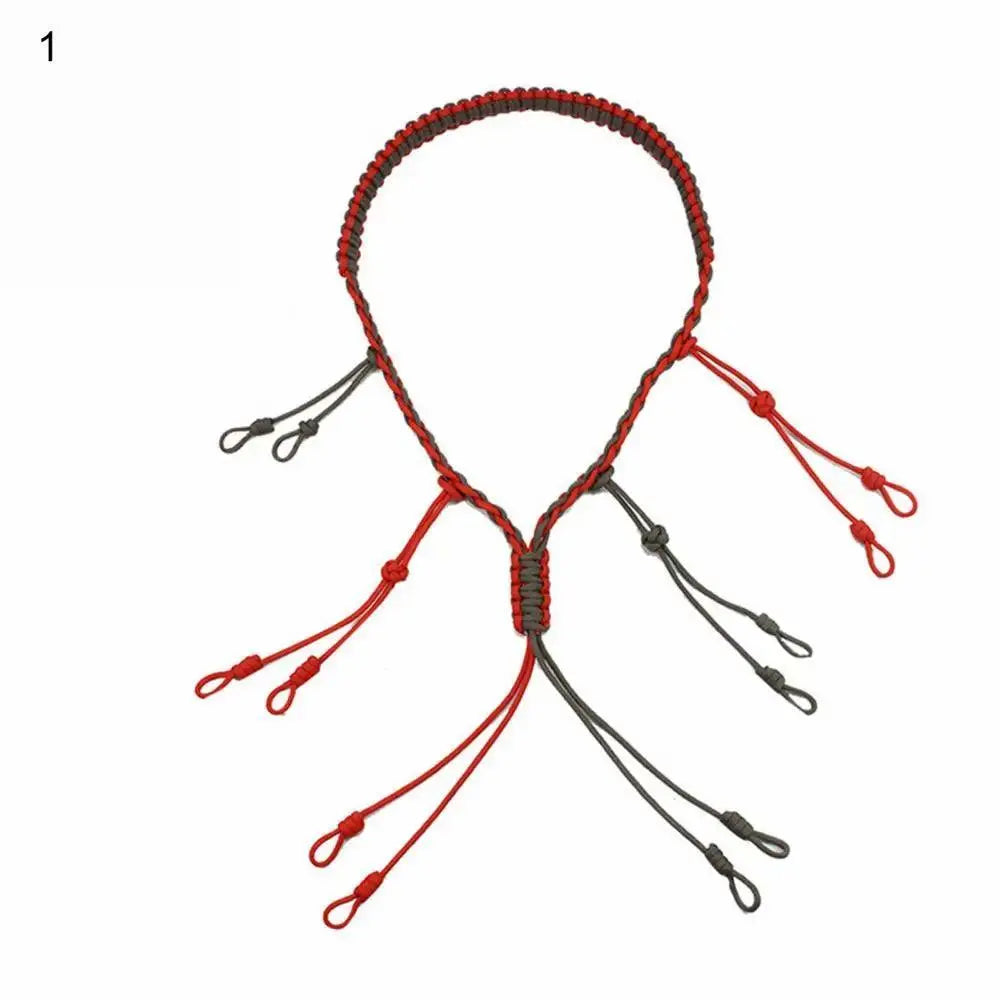 Hunting Duck Call Lanyard Cord Hunter Game Call Lanyard Hunting Decoy Rope with 12 Adjustable Loops Wild Bird Whistle Sling - Wild Frontier Gear LLC