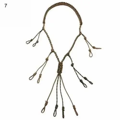 Hunting Duck Call Lanyard Cord Hunter Game Call Lanyard Hunting Decoy Rope with 12 Adjustable Loops Wild Bird Whistle Sling - Wild Frontier Gear LLC