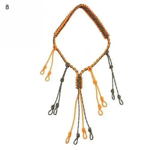 Hunting Duck Call Lanyard Cord Hunter Game Call Lanyard Hunting Decoy Rope with 12 Adjustable Loops Wild Bird Whistle Sling - Wild Frontier Gear LLC