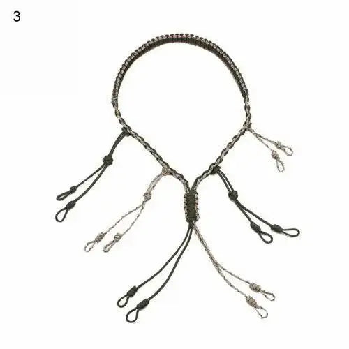 Hunting Duck Call Lanyard Cord Hunter Game Call Lanyard Hunting Decoy Rope with 12 Adjustable Loops Wild Bird Whistle Sling - Wild Frontier Gear LLC