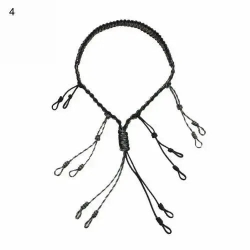 Hunting Duck Call Lanyard Cord Hunter Game Call Lanyard Hunting Decoy Rope with 12 Adjustable Loops Wild Bird Whistle Sling - Wild Frontier Gear LLC