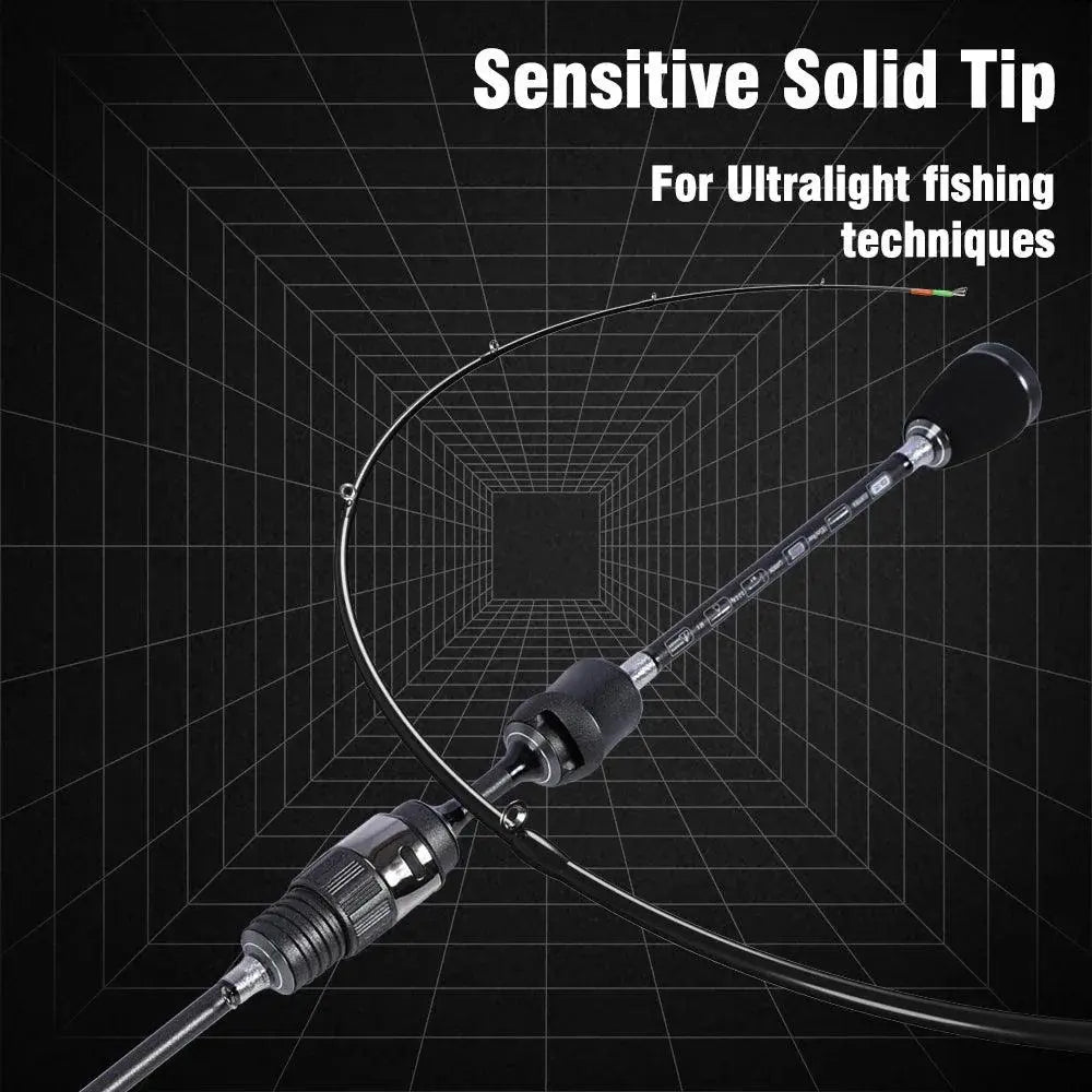 Mifine EURYBIA SPIN Ultralight Travel Spinning Fish Rod 0.2-0.8g 24T Carbon Fiber Sea RA Rings Solid Tips For Trout XUL Fishing - Wild Frontier Gear LLC