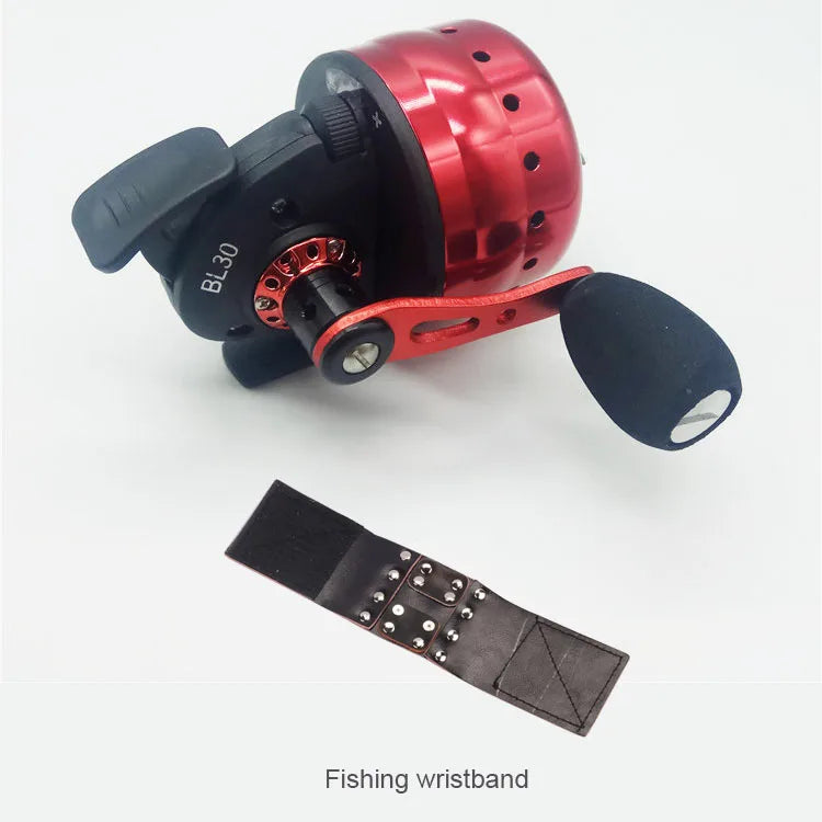 Fishing Spincast Reel 4+1BB Metal Spool BL30 Outdoor Slingshot REEL Shooting with PE Line 45M
