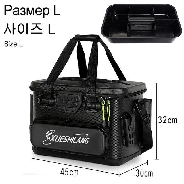 EVA Multifunction Fishing Bucket Rod Bait Reel Lure Live Fish Storage Bag Large Capacity Camping Fishing Accessories Tackle Box - Wild Frontier Gear LLC