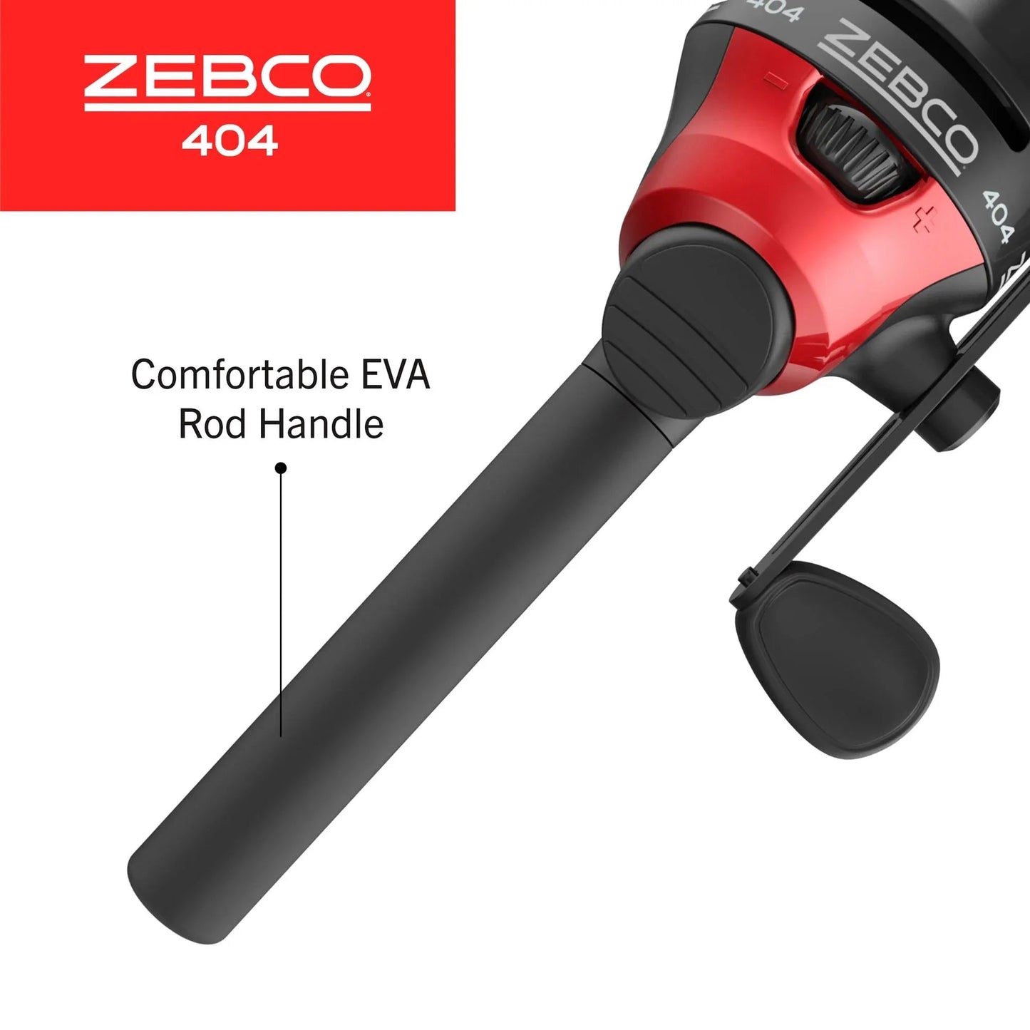 Zebco 404 Spincast Reel & Rod Combo: 5'6" 2-Piece Pole, Size 40 Reel, RH Retrieve, with 28-Piece Tackle Kit, Black/Red Wild Frontier Gear LLC