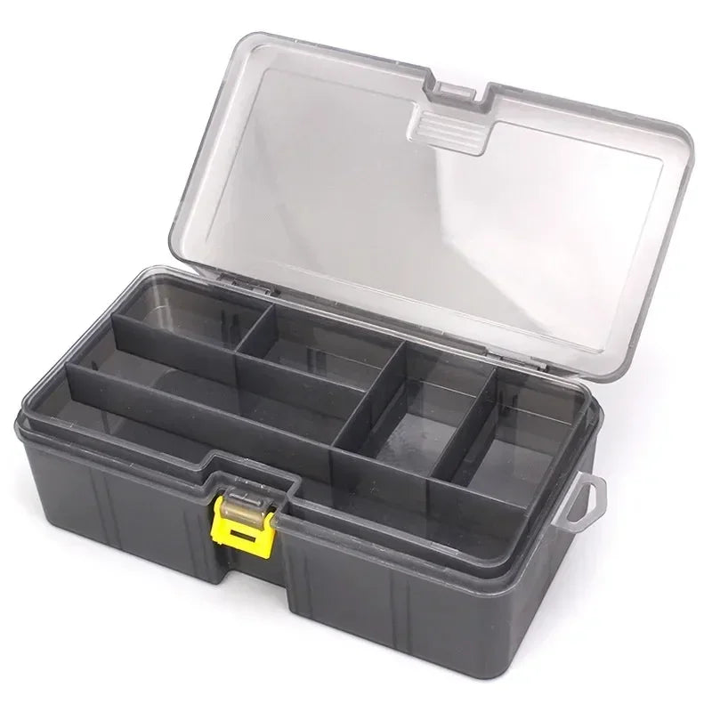 Double Layer Lure Tackle Box Removable Plastic Fishing Tackle Box Fake Bait Hook Fishings Gear Tool Multifunctional Storage Box