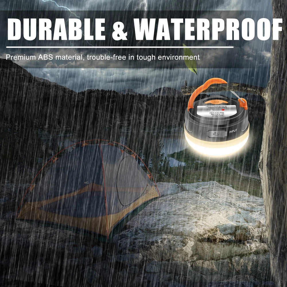 10W LED Camping Lantern Tents lamp 1800mAh Portable Camping Lights Outdoor Hiking Night Hanging lamp USB Rechargeable