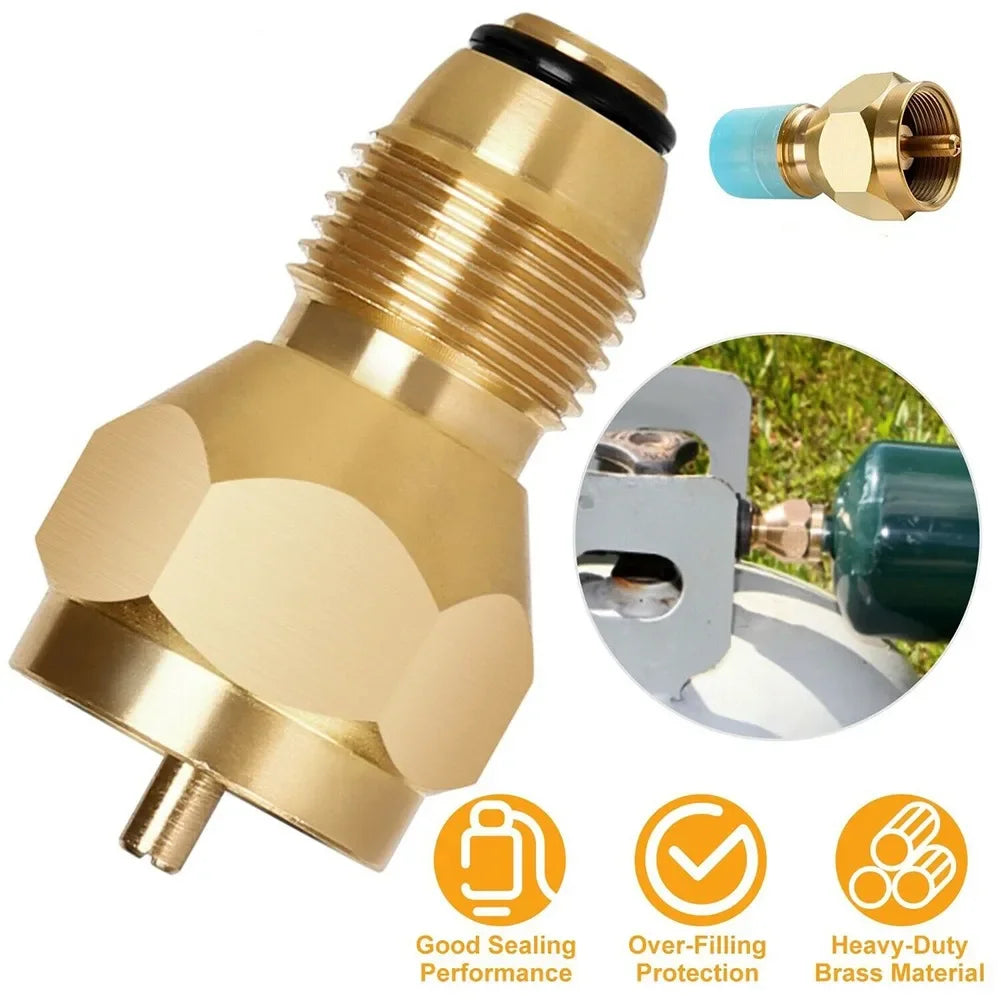 Propane Refill Adapter Lp Gas 1 Lb Cylinder Tank Coupler Heater Bottles Coleman Safe Legal Propane Bottle Refill Alternative Wild Frontier Gear LLC