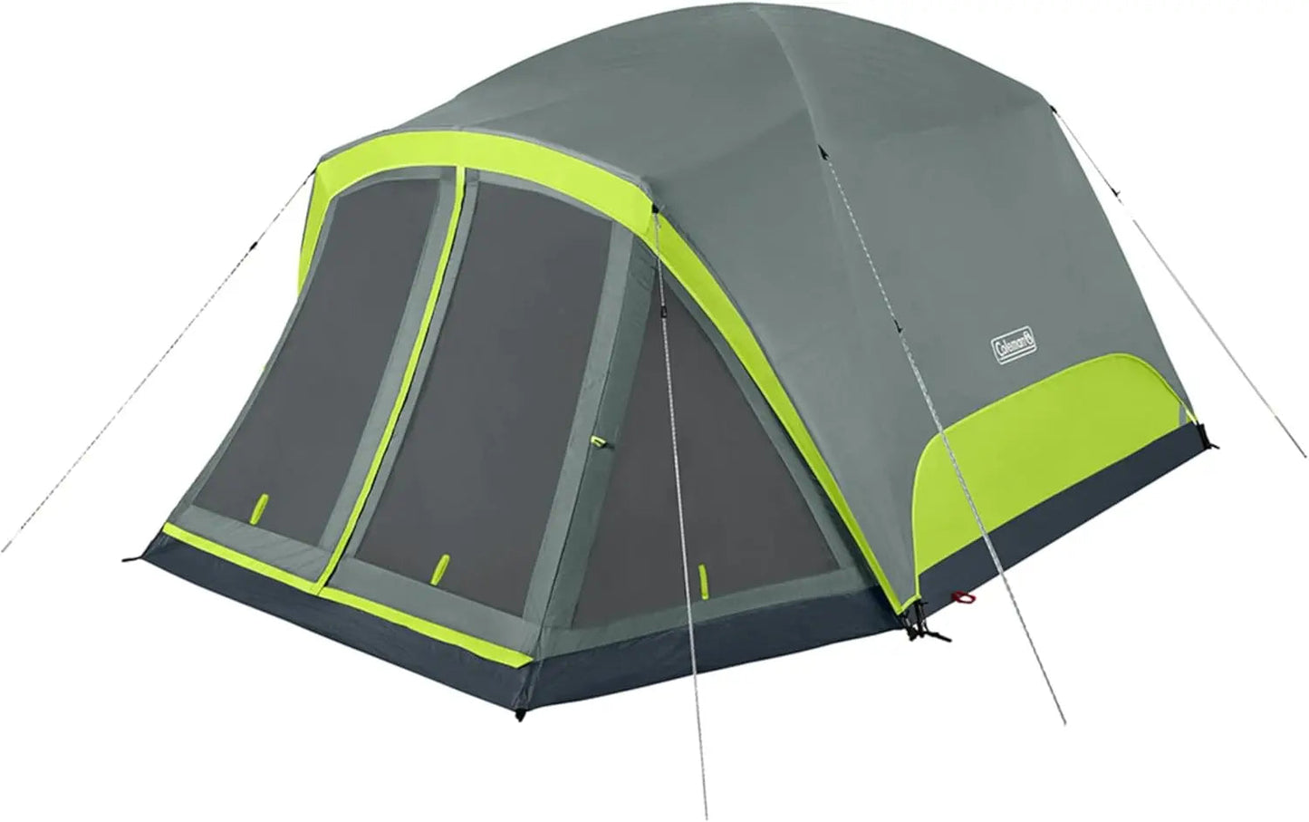 Coleman Skydome Camping Tent with Screen Room, Rock Grey,Style: 4-person Wild Frontier Gear LLC