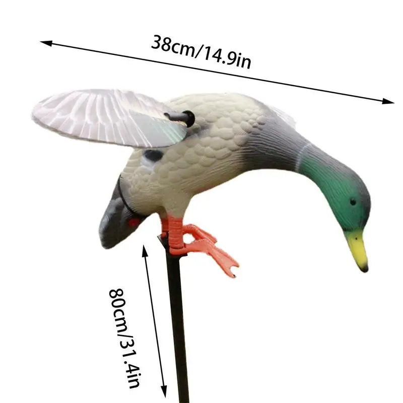 Decoy Mallard Ducks Flexible Duck Decoy SpinningWing Battery Powered Motion Remote Controller Life-like Duck PE Ducks