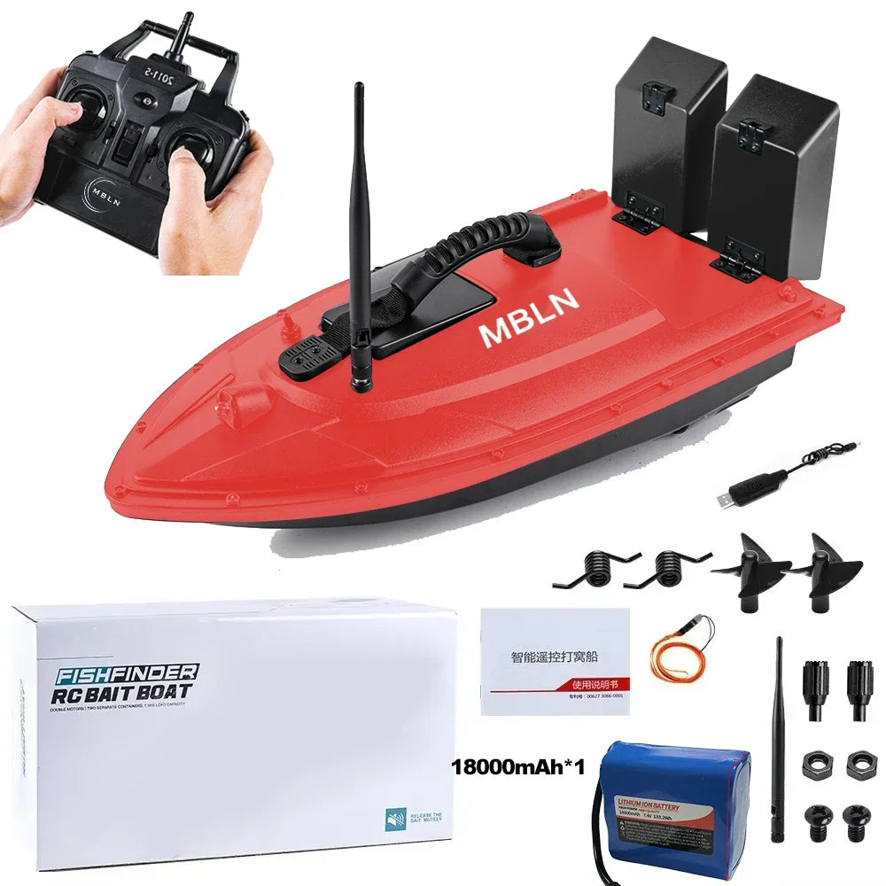 MBLN Brand,Fishing Bait Boat,500m Remote Control,Bait Boat,1.5KG,Double Bait Tank Loading,Support Automatic Cruise/Route