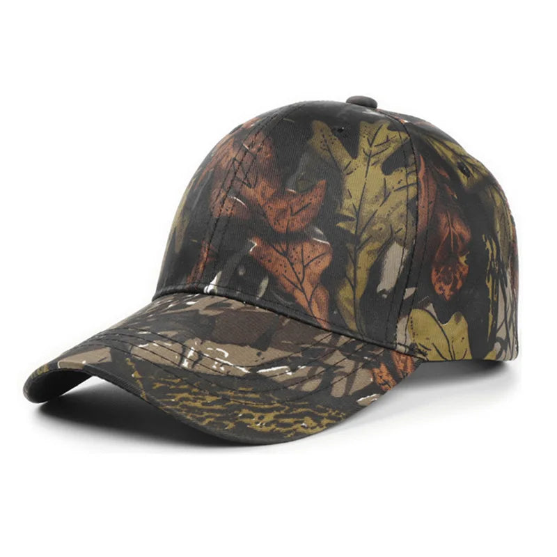 6 Colors Bionic Camouflage Hunting Fishing Hats Jungle Camo Photography Cap Summer Sunshade Adjusted Sizes Baseball Peaked Cap