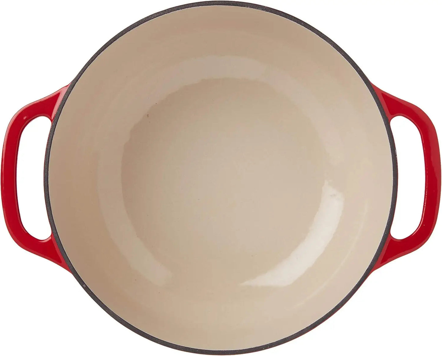 Lodge 6 Quart Enameled Cast Iron Dutch Oven with Lid – Dual Handles – Oven Safe up to 500° F or on Stovetop - Use to Marinate Wild Frontier Gear LLC