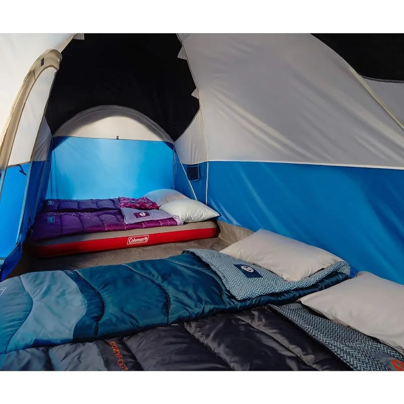 Coleman Montana Camping Tent, 6/8 Person Family Tent with Included Rainfly, Carry Bag, and Spacious Interior Wild Frontier Gear LLC