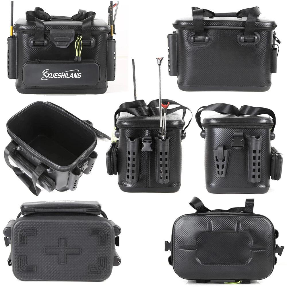 EVA Multifunction Fishing Bucket Rod Bait Reel Lure Live Fish Storage Bag Large Capacity Camping Fishing Accessories Tackle Box - Wild Frontier Gear LLC