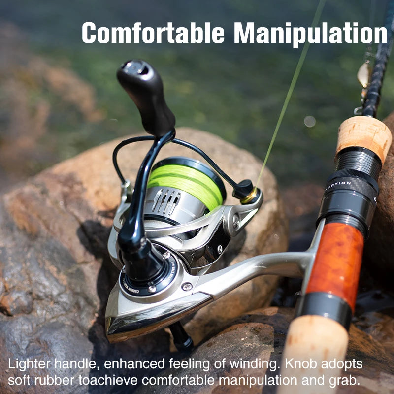 TSURINOYA Ultralight Carbon Spinning Fishing Reel LANIUS 800 1000 1500S 149g Shallow Spool Light Game Reel Stand Trout Wheel