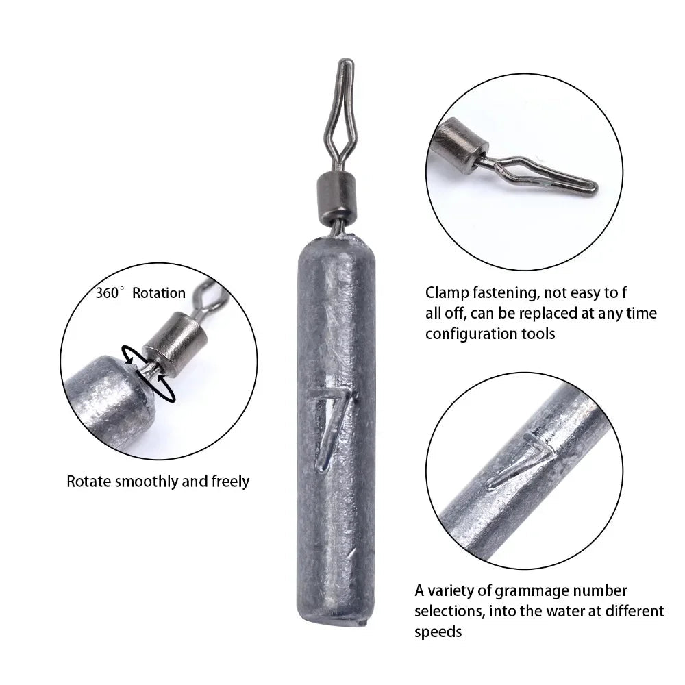 Goture 28pcs/lot Fishing Sinker Set 3.5g 5g 7g 10g 14g Drop Shot Fish Weight Carp Fishing Baits Sinker Fishing Tackle with Box Wild Frontier Gear LLC