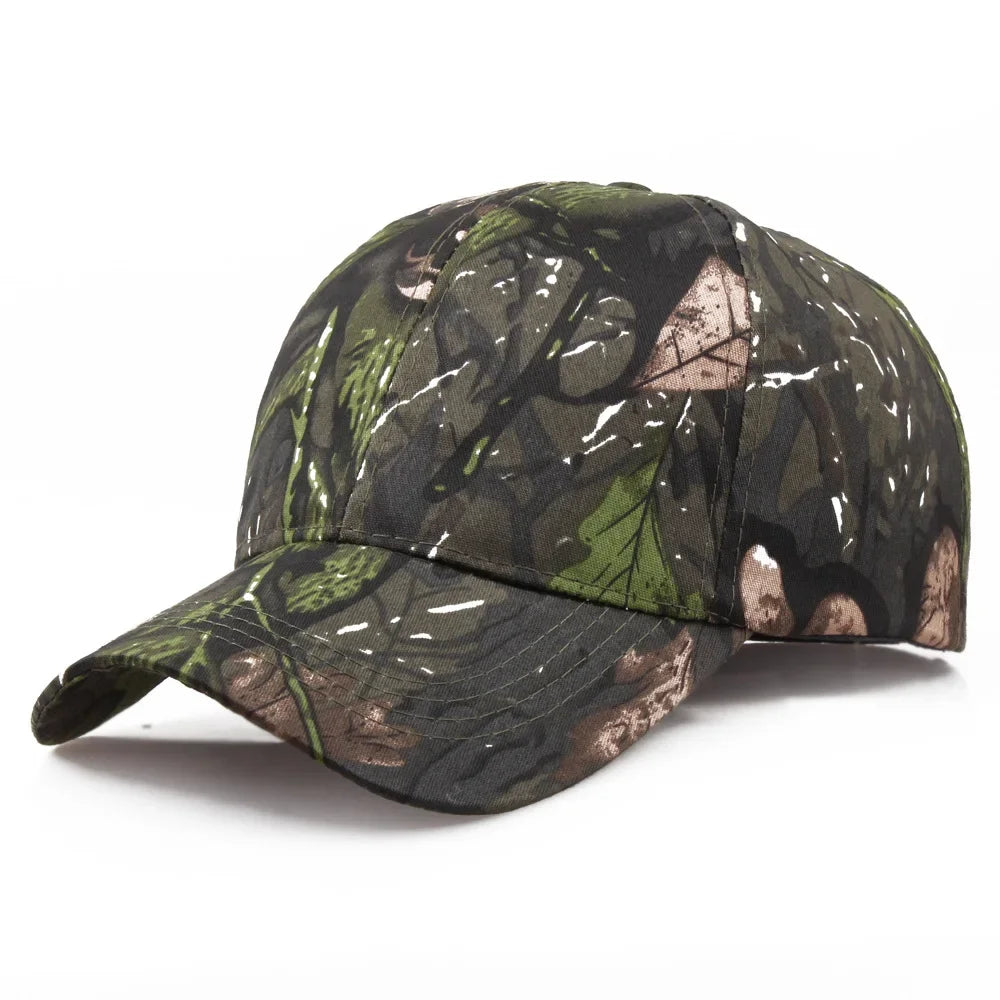 New Camouflage Outdoor Sport Hunting Cap Men Snapback Jungle Stripe Hat Wild Breathable Camo Caps
