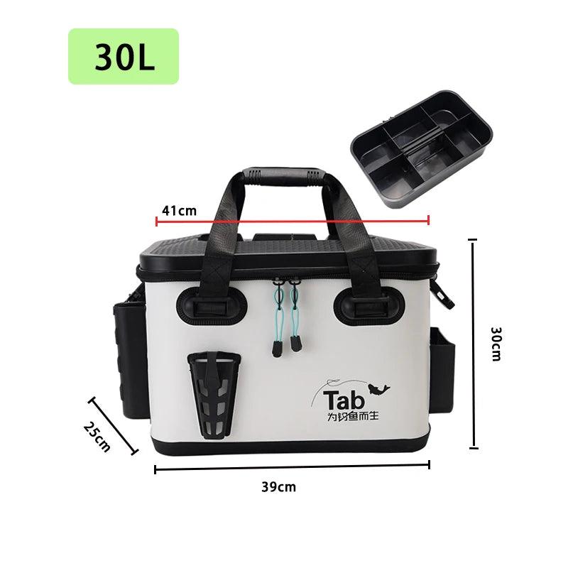 EVA Multifunction Fishing Bucket Rod Bait Reel Lure Live Fish Storage Bag Large Capacity Camping Fishing Accessories Tackle Box - Wild Frontier Gear LLC