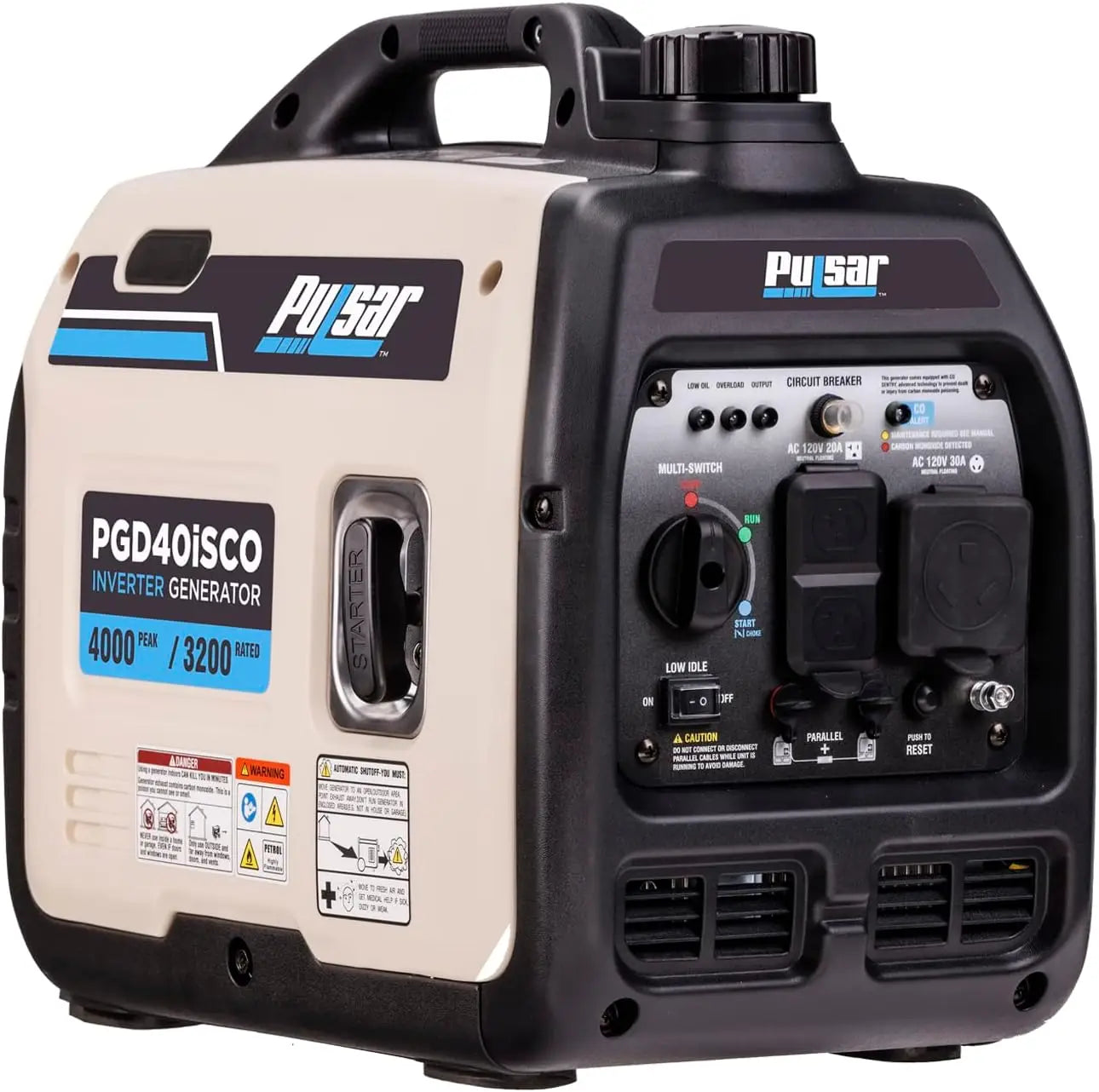 PGD40ISCO Ultra Light Quiet 4000W Portable Gas Inverter Generator Wild Frontier Gear LLC