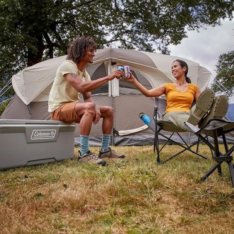 Coleman WeatherMaster 10-Person Tent, Weatherproof Tent with Rainfly & Room Divider, Spacious Family Tent with Carry Bag Wild Frontier Gear LLC