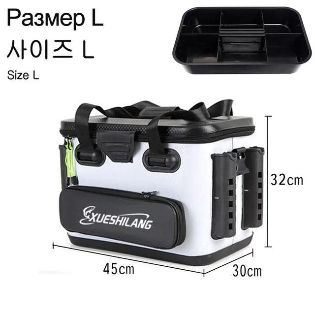 EVA Multifunction Fishing Bucket Rod Bait Reel Lure Live Fish Storage Bag Large Capacity Camping Fishing Accessories Tackle Box - Wild Frontier Gear LLC