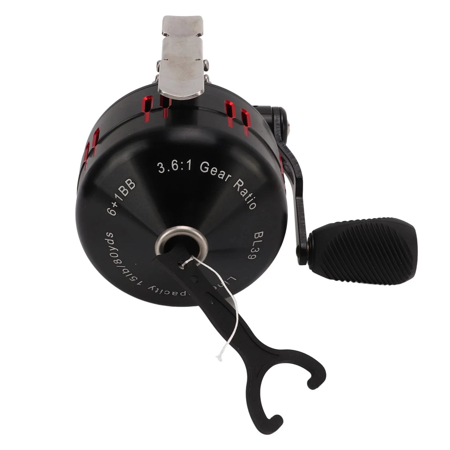 BL39 Fishing Reel Shooting Fish Reel Aluminum Alloy Metal 3.6:1 Gear Ratio Baitcasting Spool Fishing Tackle Accessories