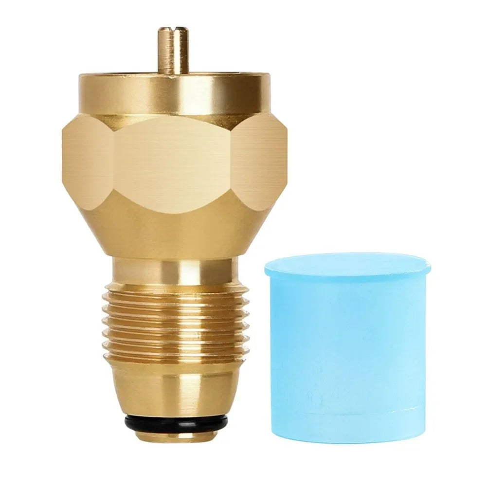 Propane Refill Adapter Lp Gas 1 Lb Cylinder Tank Coupler Heater Bottles Coleman Safe Legal Propane Bottle Refill Alternative Wild Frontier Gear LLC
