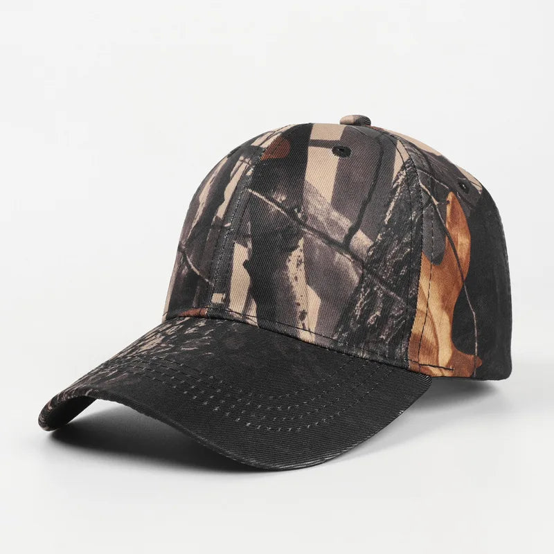 6 Colors Bionic Camouflage Hunting Fishing Hats Jungle Camo Photography Cap Summer Sunshade Adjusted Sizes Baseball Peaked Cap