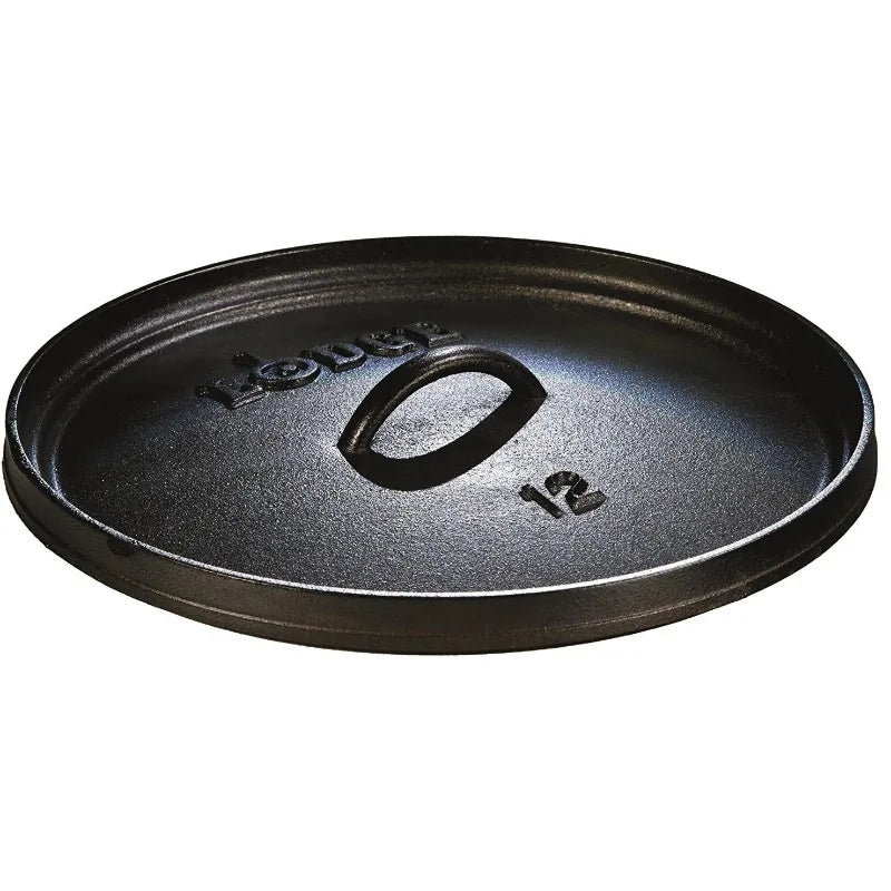 Lodge 8 Quart Pre-Seasoned Cast Iron Camp Dutch Oven with Lid - Dual Handles - Use in the Oven, on the Stove Wild Frontier Gear LLC
