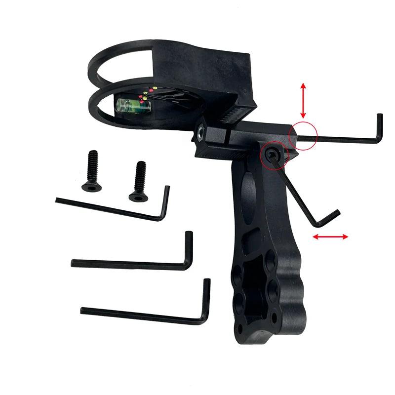 Five-Needle Sighting Bow And Arrow Archery Accessories Fiber Sight Compound Recurve Bow With Light Adjustable For Shooting - Wild Frontier Gear LLC