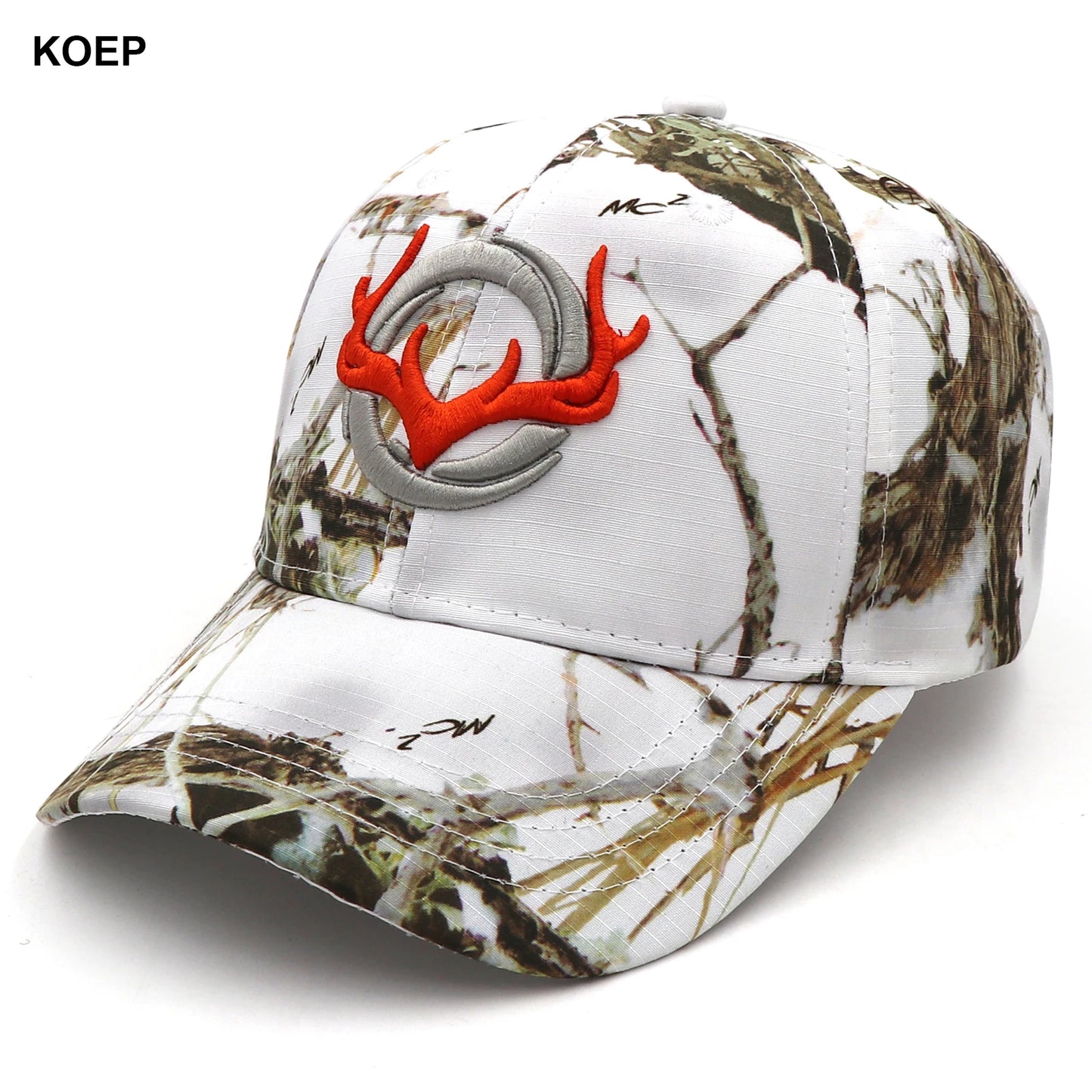 KOEP New Camo Baseball Cap Fishing Caps Men Outdoor Hunting Camouflage Jungle Hat 3D Deer Head Hiking Casquette Hats