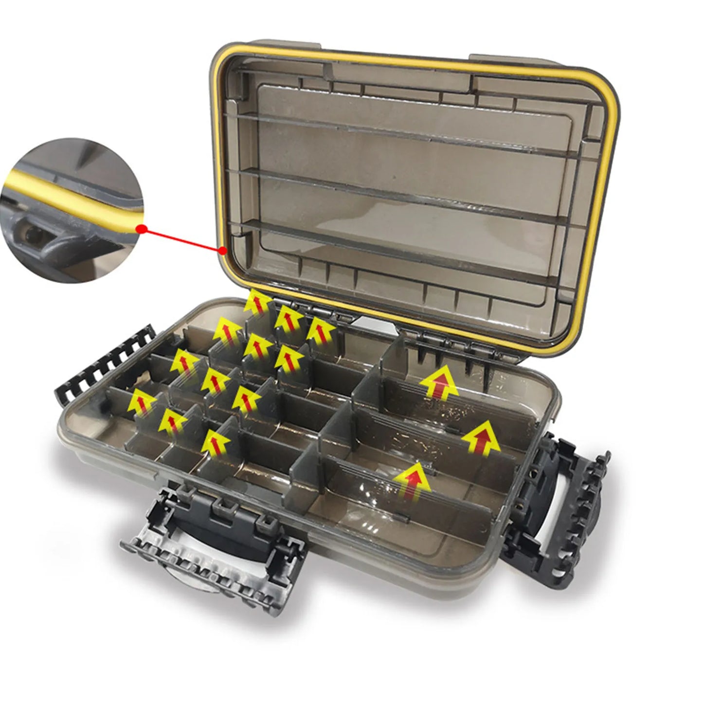 Waterproof Fishing Tackle Box Fishing Lure Bait Storage Case Portable Fishing Gear Accessories Box