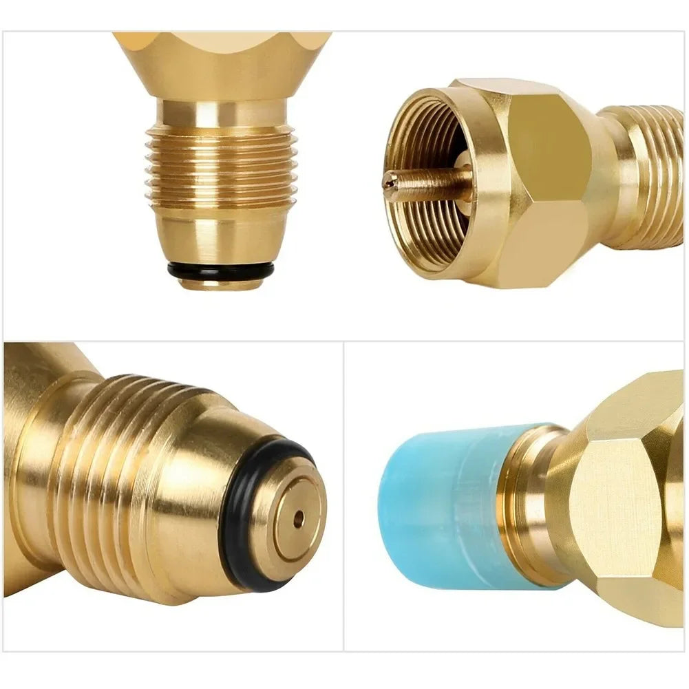Propane Refill Adapter Lp Gas 1 Lb Cylinder Tank Coupler Heater Bottles Coleman Safe Legal Propane Bottle Refill Alternative Wild Frontier Gear LLC